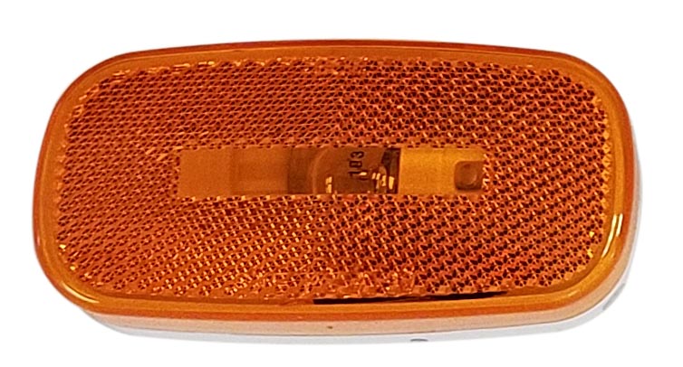 Peterson Manufacturing M108WA Amber Oval Sidemarker Light with Built-In Side Reflector